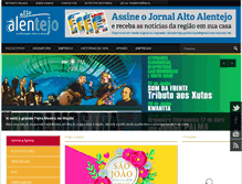 Tablet Screenshot of jornalaltoalentejo.com